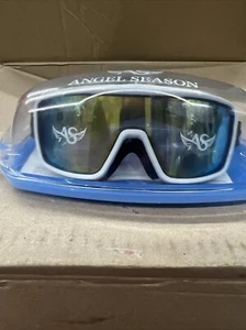 Angel Season Swim Goggles White/Black Teens Adults Anti Fog No Leak UV Proof - Picture 1 of 2