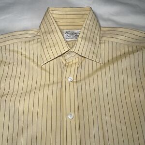 Vintage Turnbull & Asser French Cuff Shirt Long Sleeve Size 16.5 Striped