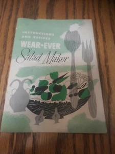 Vintage 1955 Wear-Ever Salad Maker Instruction and Recipe Booklet - Picture 1 of 8