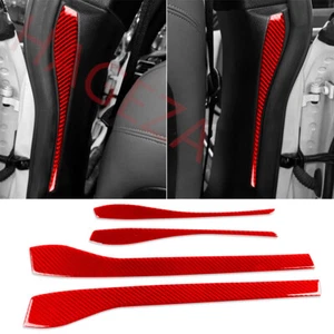 Panel de pilar de puerta interior de fibra de carbono rojo para BMW Serie 4 M4 G22 G82G83 21+ - Imagen 1 de 12