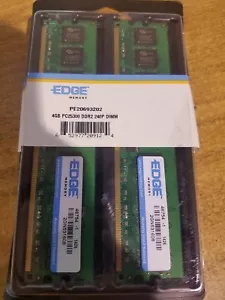 NEW EDGE 4GB DDR2 DIMM KIT Desktop Memory modules 2x2GB #N10 - Picture 1 of 2