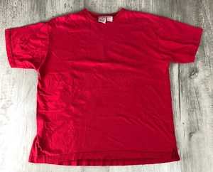 Vintage American Weekend Red Shirt 80s 90s Grunge 100% Cotton Mens Size Medium - Picture 1 of 12
