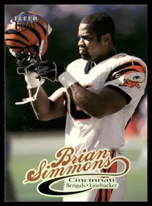Brian Simmons 1999 Ultra #89 Cincinnati Bengals UNC - Picture 1 of 2
