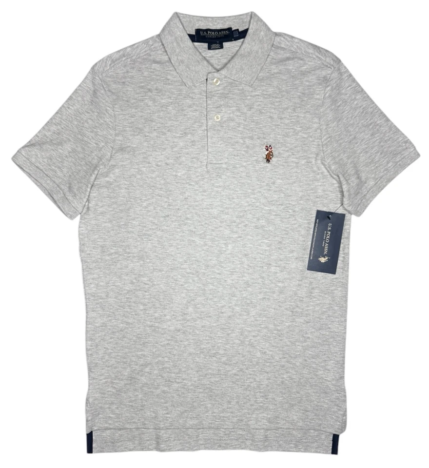 Polo Assn. dos EUA Camisa polo masculina intertravamento sensação luxo #11684 NOVA - Imagem 1 de 1