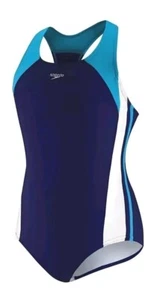 Speedo Girl's Swimsuit One Piece Infinity Splice Thick Strap Size 12 - Picture 1 of 5