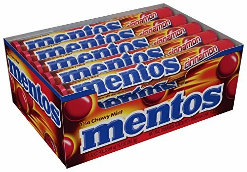 Mentos Chewy Mint Candy Roll, Cinnamon, Non Melting (Pack of 15) - Image 1 of 1