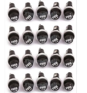 10* Glass Fuse Holders Insurance Tube Socket Holder For Car Auto Mobike Vehicle - Foto 1 di 6
