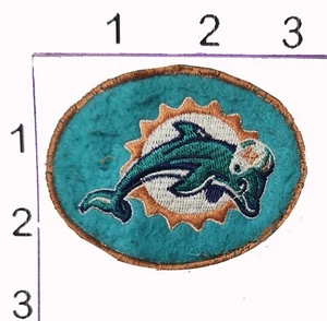 Miami Dolphins Vintage Embroidered Felt Patch Football Uniform NFL - Picture 1 of 1