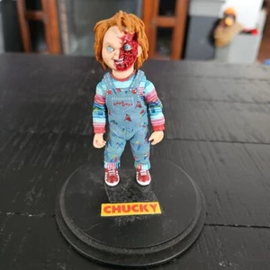 Childs Play 3 Chucky Multi-Jointed Figurine With Base - As-Is Condition - Picture 1 of 8