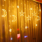 Hg Led Fairy Lights 3.5m Star Moon Led Curtain Lights Garland Wedding Decorative