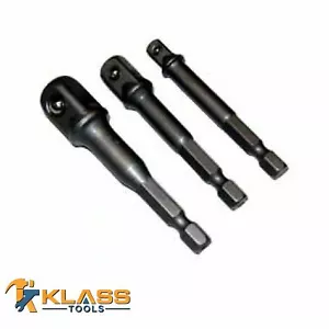 Extensión de enchufe de broca hexagonal de 3 piezas de KlassTools - Imagen 1 de 3