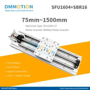 Actuadores de deslizamiento lineal RM1604 75 300 500 600 750 800 1000 1200 1500 mm X Y Z aixs - Imagen 1 de 12