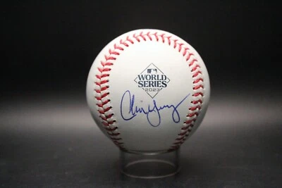 Autógrafo de béisbol firmado por Chris Young Serie Mundial 2023 automático PSA/DNA AN65897 Foto 1 de 3