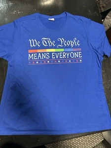 We The People T Shirt Blue Women’s 2XL - Picture 1 of 2