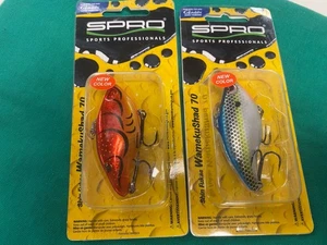 2 SPRO Shin Fukae WamekuShad 70 Crawfish Gold, Matte Sexy Chrome - Picture 1 of 3