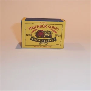 Matchbox Lesney 28a Compressor Truck B Style Repro Box - Picture 1 of 4