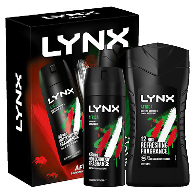 Lynx Africa Duo Gift Set For Men Bodywash And Body Spray For Him Deodorant  • 5.69€