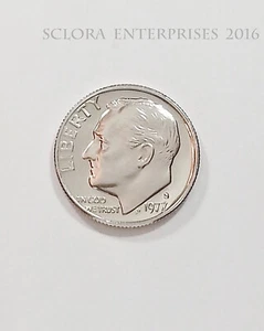 1977 S ROOSEVELT *PROOF* DIME **SPEDIZIONE GRATUITA** - Foto 1 di 2