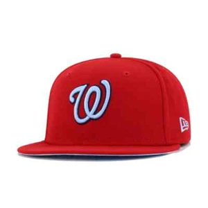 Washington Nationals New Era 59FIFTY Scarlet Cloud Under Fitted Hat Size 7 3/8 - Picture 1 of 5