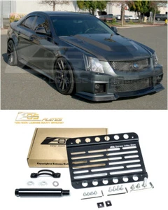 EOS Plate For 08-15 Cadillac CTS CTS-V Front Tow Hook License Mount Bracket - Bild 1 von 12