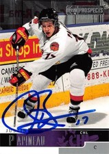 Justin Papineau autographed Hockey Card Belleville 2000 Upper Deck Prospects #5