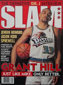 SLAM Magazine Grant Hill Issue #17 NBA Detroit Pistons Kobe Bryant Lakers Poster