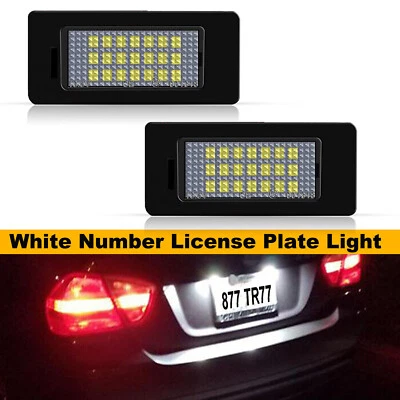 LED License Plate Tag Light Bulbs For BMW E90 E92 E39 E60 E61 M5 E70 6000K White - Image 1 of 4