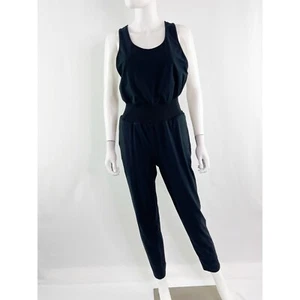 Spiritual Gangster Black DREAM ON Sleeveless Jumpsuit Size M Sporty Casual - Picture 1 of 12