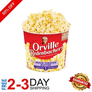 Non-GMO Movie Theater Butter Popcorn - Microwave Ready, 3.9 oz Tub, 12 Count - Picture 1 of 9