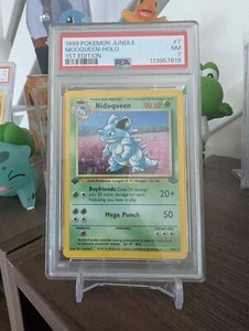 Pokémon 1st Edition Nidoqueen Jungle Holo 7/64 PSA 7 Excellent Condition - Picture 1 of 4
