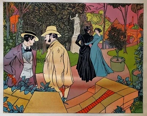 Georges de Feure (1868-1943) Vintage ORIGINAL 1898 Lithograph Figaro Illustre - Picture 1 of 2