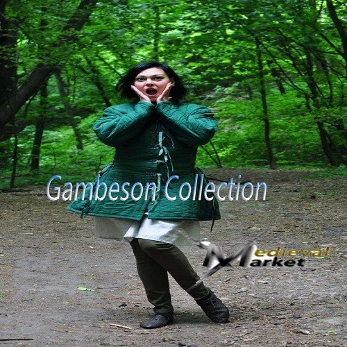 Mejor Regalo Navidad Medieval Grueso Acolchado Gambesón Abrigo Chaqueta Armadura Mujeres Disfraz Foto 1 de 2