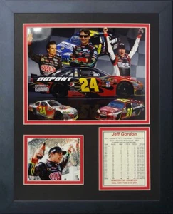 Legends Never Die "Jeff Gordon" gerahmte Fotocollage 11 Zoll x 14 Zoll **PREIS VORSCHLAGEN** - Bild 1 von 1