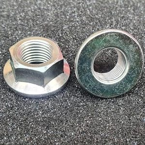 Tuercas de paso fino chapadas en zinc con bridas lisas M10 y M12 J.I.S (2,4 o 10) - Imagen 1 de 6