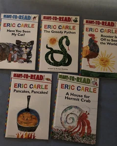 Eric Carle Ready to Read Set Early Home Schooling Python Car Rooster HC Books - Picture 1 of 8
