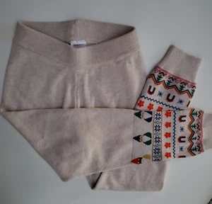 Hanna Andersson Gnome Sweater Knit Leggings Holdiay 120 6 7Y (31192B) - Picture 1 of 6