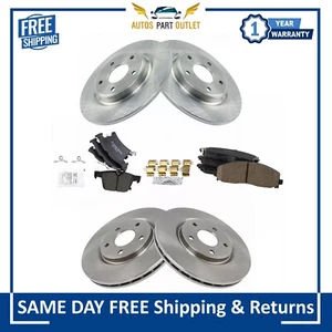Nuevo kit de pastillas y rotores de freno de disco de cerámica Posi delanteros y traseros para Chrysler Pacifica - Imagen 1 de 10