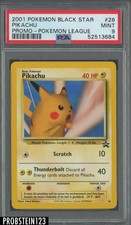 2001 Pokemon Black Star Promo Pokemon League #26 Pikachu PSA 9 MINT