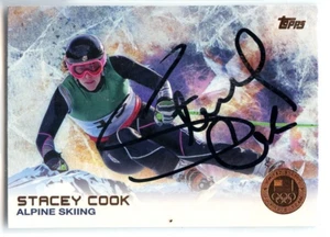 Stacey Cook signed autographed 2014 Topps Winter Olympic AUTO #17 - Picture 1 of 1