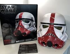 Incinerator Stormtrooper Helmet STAR WARS Black Series Electronic Perfect Shape!