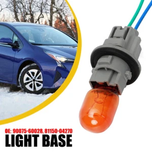 Bulb Socket Brake Turn Signal Light & Connector Pigtail For Toyota Prius 10-18 Y - Picture 1 of 23