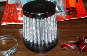 NEW K&N AIR FILTER (CHROME END) FITS STOCK CT70 C70 ATC70 TRX70 CT90 1977 (76K) - Picture 1 of 1