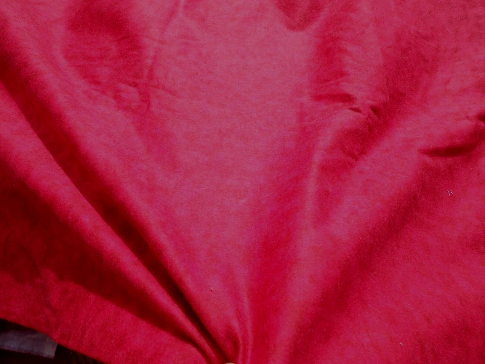 Red Marbled Watered Textured  100% Cotton Flannel Quilt Craft Fabric BTY - Image 1 of 1