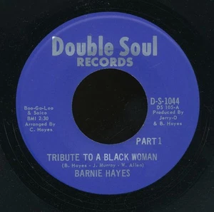 45bs - Soul -DOUBLE SOUL 1044-Barnie Hayes (Tribute to a Black Woman) - Imagen 1 de 2