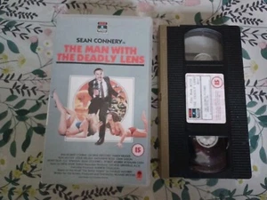 THE MAN WITH THE DEADLY LENS 1982 VHS VIDEO IN EXCELLENT CONDITION FREE POST 26 - Picture 1 of 4
