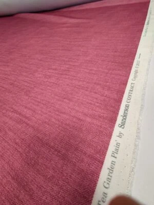 Sanderson Tea Garden Uni Cerise Stoff Vorhang & Polster Meterware