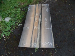 Y5 Mooreiche 155x84 Tisch Platte Rustikal Bohle Brett Bog Oak Baumkante UNIKAT - Bild 1 von 16