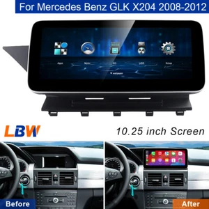 For Benz GLK X204 2008-12 10.25'' Car Multimedia Screen Carplay Radio Video Wifi - Foto 1 di 12