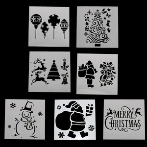 7 Pcs Cake Molds Christmas DIY Baking Stencils Templates Gift for Baking Lover - Picture 1 of 8