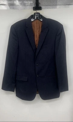 Joseph Jos. A. Bank Navy Striped 100% Wool Slim Fit Blazer Men's 36 Office - Image 1 of 4